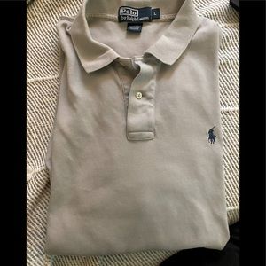 Polo Ralph Lauren grey polo Large